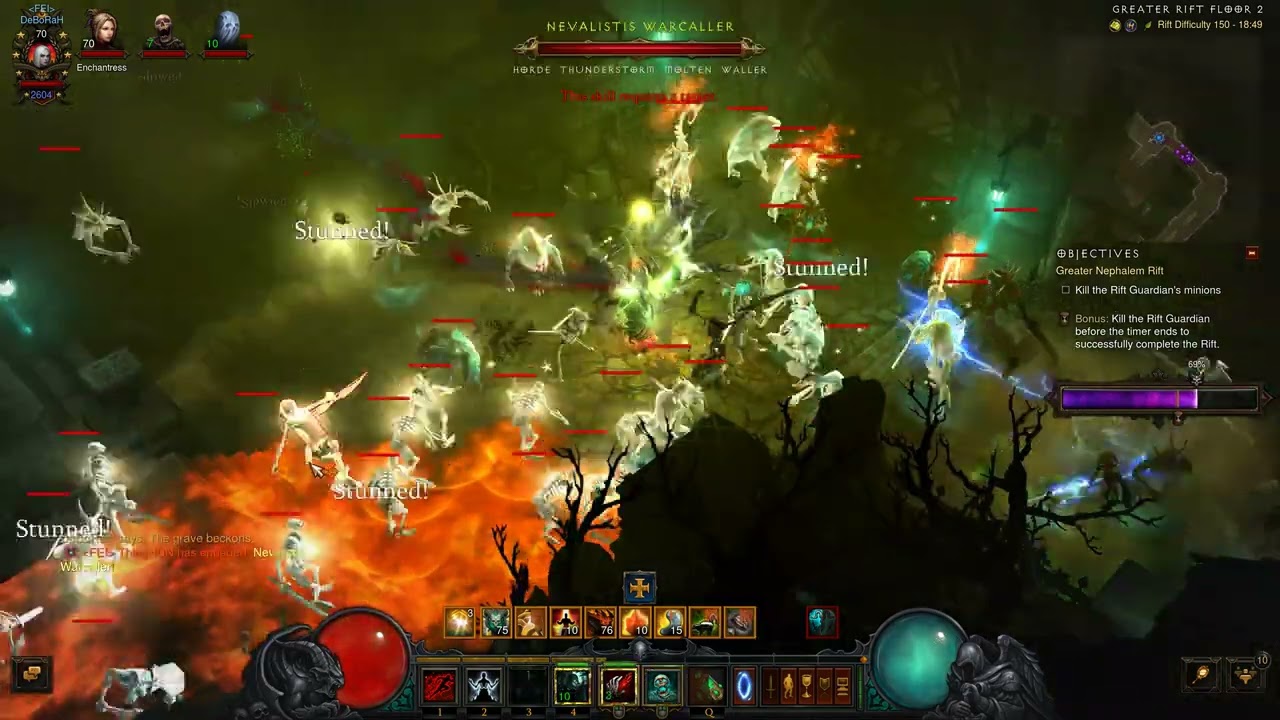 Diablo III Bones of Rathma Greater Rift 150 