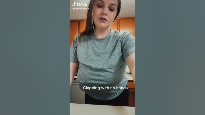 Braless no bra bouncy bouncing boobs dancing tiktok nip slip boob