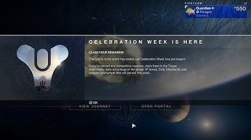 "Celebration Week Is Here" - Call to Arms Finale, Rewards, Helmet & Emblem [Destiny 2]