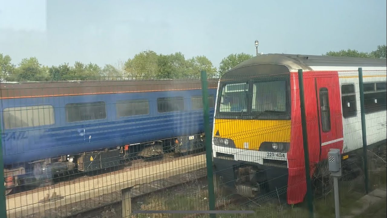 Sidings in Great Yarmouth Ex Great coaches and also Class 321