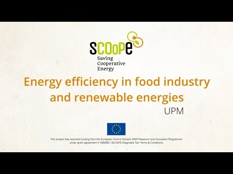 SCOoPE 08 - Energy efficiency in food industry and renewable energies