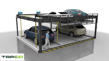 The Automated Parking Company 2 High 1 Deep Puzzle Parking System