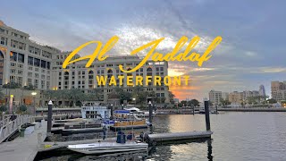 Dubai Wharf Al Jaddaf Waterfront  Dubai Walking Tour  4K 60fps