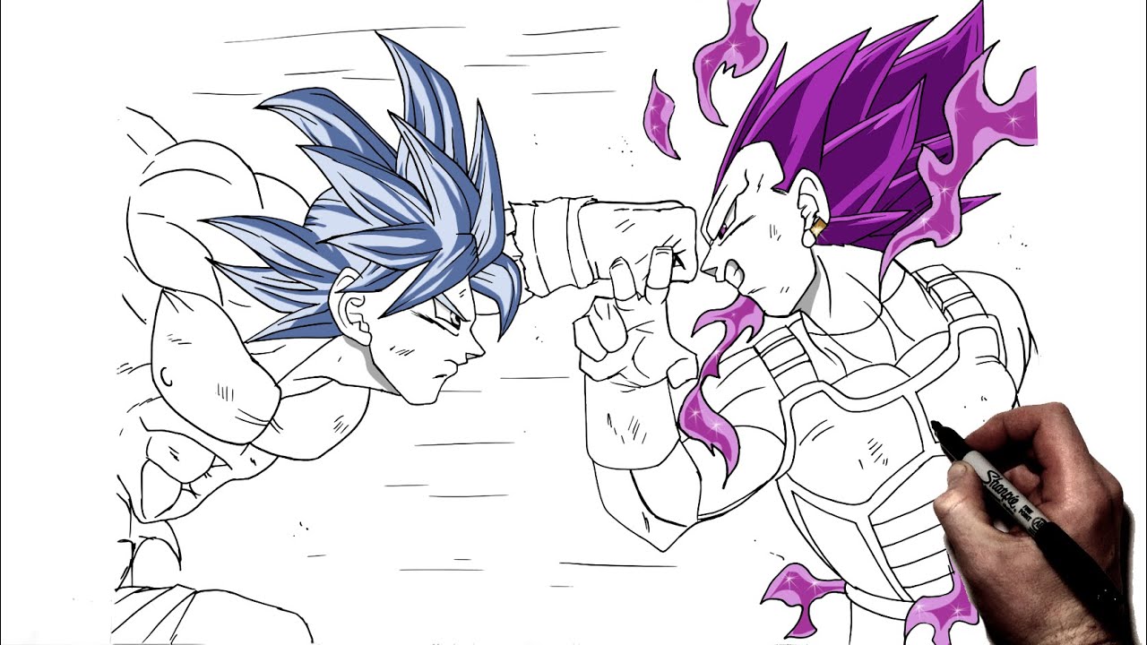 Speed Drawing Vegeta Ultra Ego - Vídeo Dailymotion