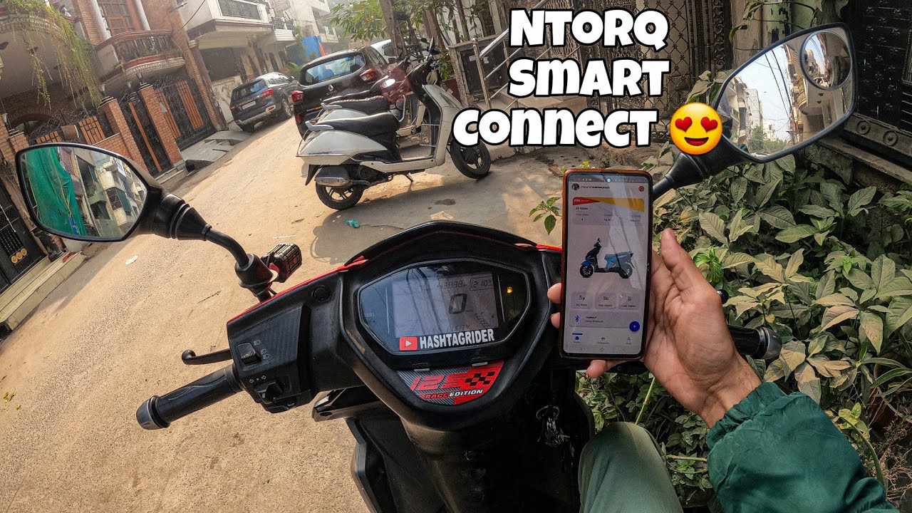 how to connect tvs Ntorq smart connect feature Ntorq race edition