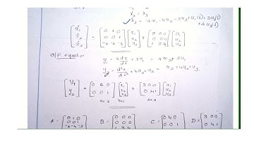 STATE MODEL OF  SYSTEM | MODULE 5 | PART 2|Control System|FIND STATE AND OUTPUT EQUATION OF A SYSTEM