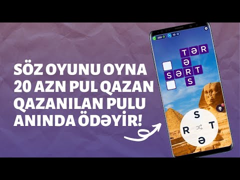 SÖZ OYUNU İLƏ 20 MANAT PUL QAZANA BİLƏRSİZ / İnternetdən pul qazanmaq