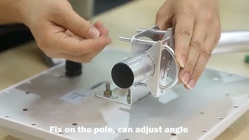 How to install uhf reader with the bracket?