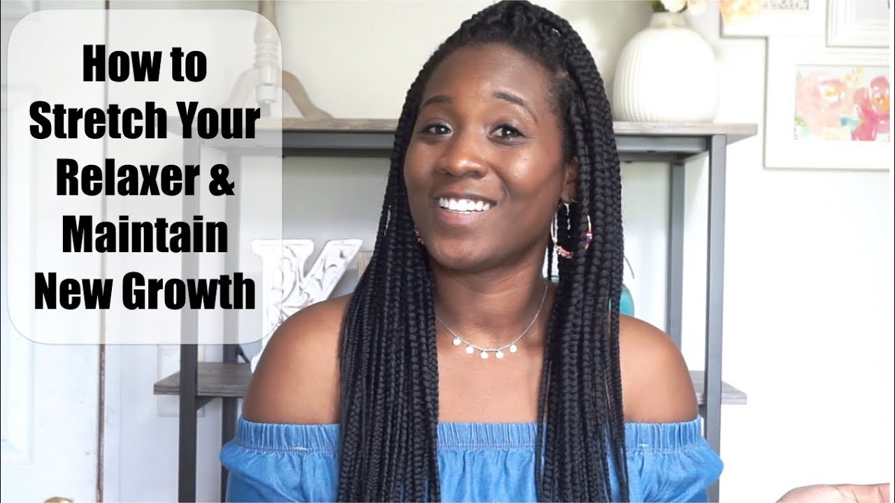 How Stretch Your Relaxer &amp; Manage New Growth I Relaxed Hair - YouTube