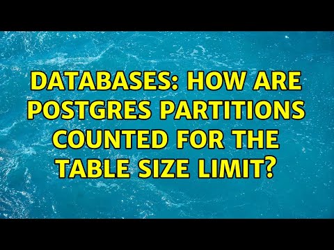 Databases: How are