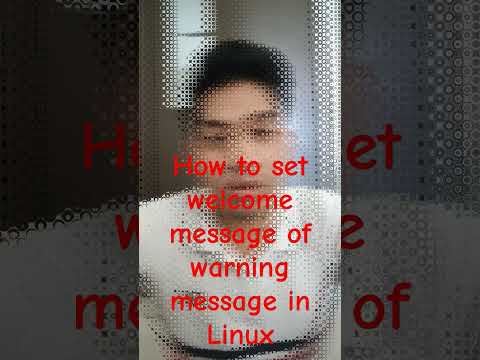 How to set Linux warning message or welcome message #dailystudylinux #linux #linuxinterviewquestions