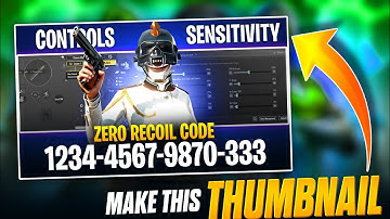 Create This Custom Sensitivity & Controls Thumbnail 🔥
