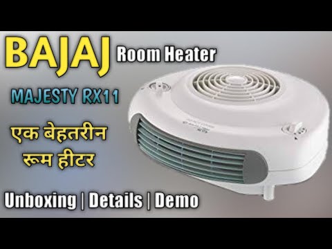 BAJAJ Room Heater Majesty RX11 Unboxing u0026 Demo @Mehrotra Electronics -  YouTube