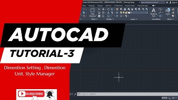 AutoCAD Tutorial-3 | Dimension Setting | Text Style | Dimension Unit &  Tolerance #autocad #cad
