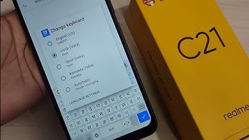 Realme C21 | Change Keyboard Language in Realme C21