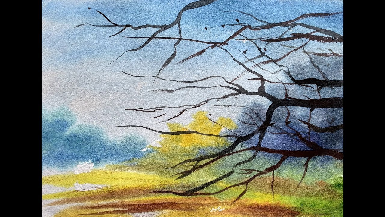 WATERCOLOR PAINTING ON HANDMADE PAPER 