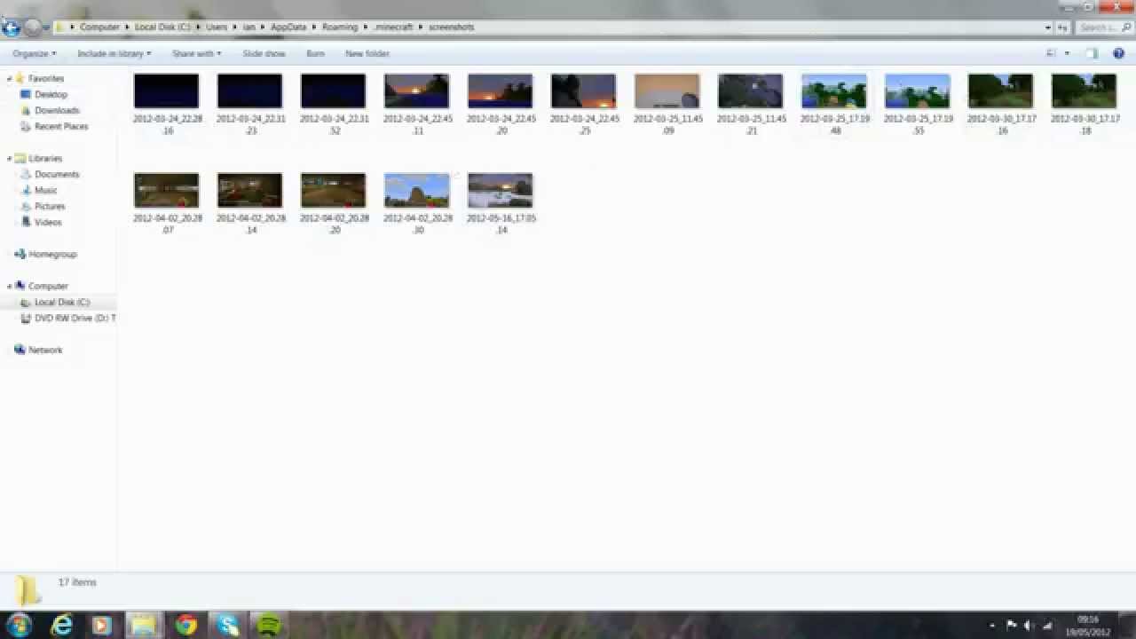 How to find your minecraft screenshots! - YouTube