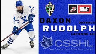 Daxon Rudolph (NAX U15 Prep) 2023 WHL Draft 1st Overall Pick