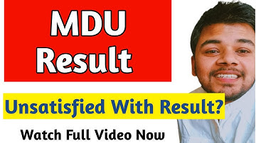MDU Result With Full Details || RTI Reevaluation  & Grace Marks