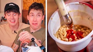 Trying BRITISH 'Pot Noodles'... (help)
