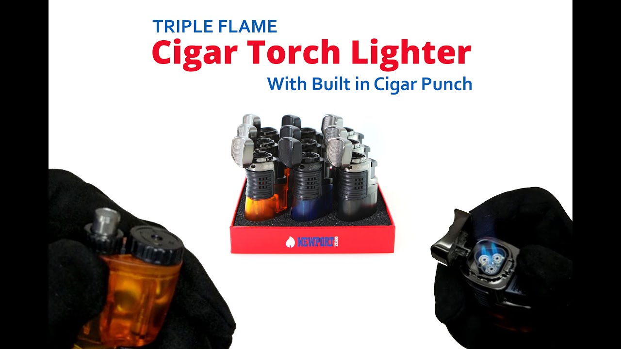 Hands On: Triple Flame Cigar Torch Lighter with Built in Cigar Punch