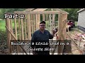 How to build a 10x16 storage shed building on a concrete Slab! (Part 2)