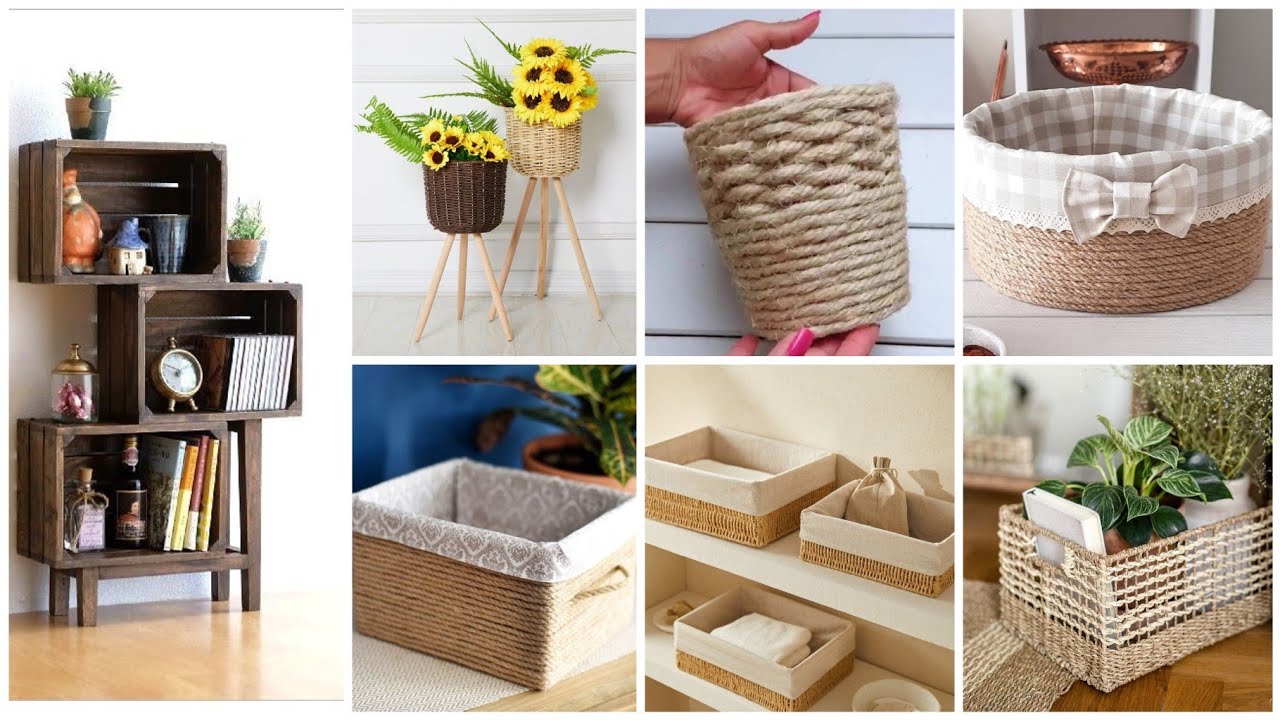 أفكار 💡عندك علب كرتون او صناديق اصنعي منظمات لبيتك باقل تكلفة recyclage des cartons #rangement
