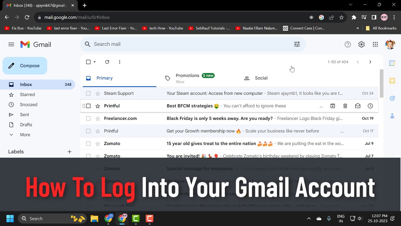 How To Log Into Your Gmail Account Guide YouTube