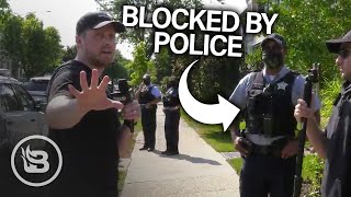 Chicago Mayor Uses Police to BLOCK Elijah Schaffer from Asking Questions About the Riots