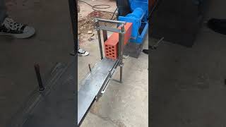 Bricks size cutting process - Good tools and machinery make work easy