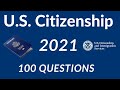 2022 USCIS Civics Test 100 Questions Official Materials U.S. Citizenship Test Sequential Order