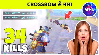 Finished a full squad with crossbow trick - Bgmi gameplay #298