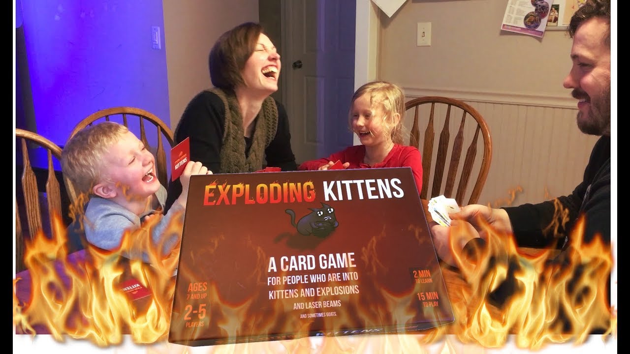 Kids loved EXPLODING KITTENS!!! 🐱 Unedited - YouTube