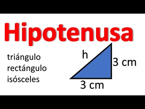 Video: ¿Dónde está la hipotenusa de un triángulo isósceles?