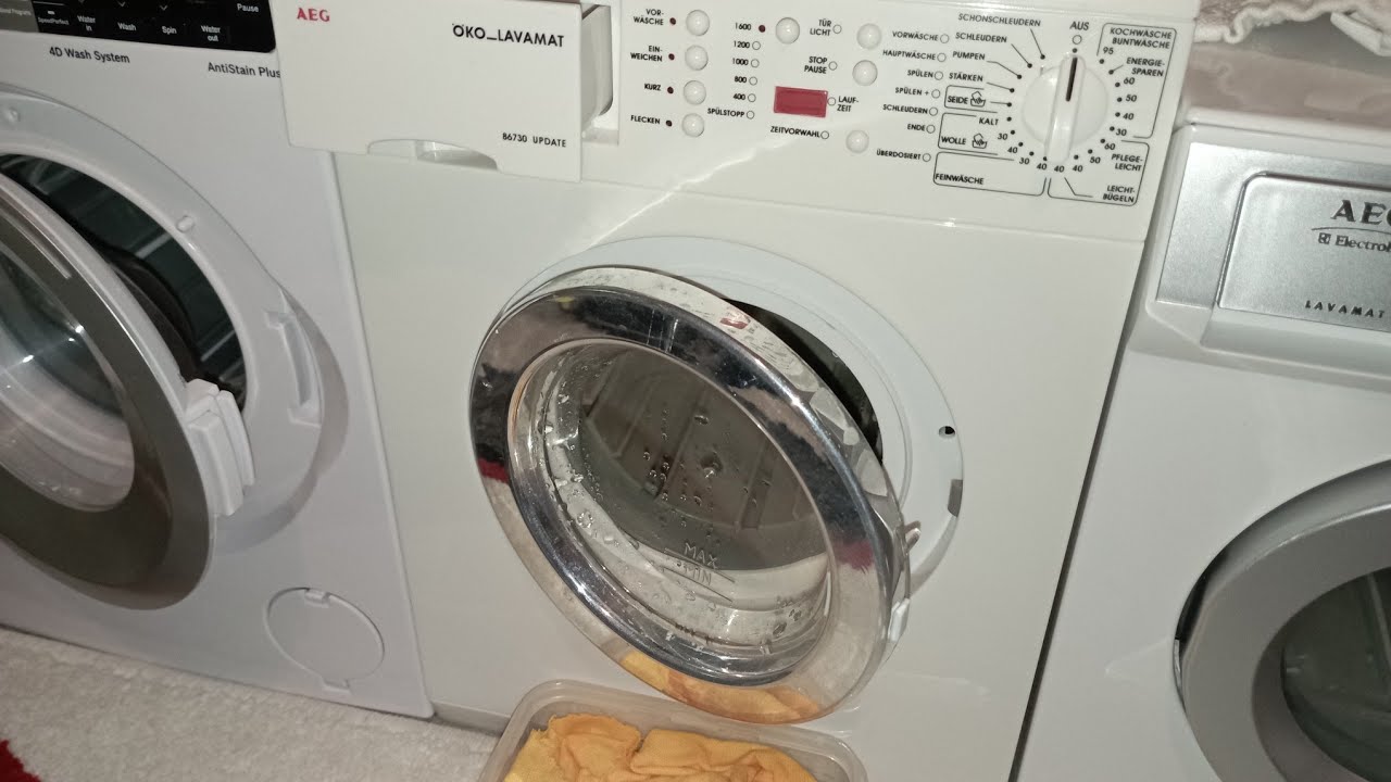 Aeg öko Lavamat 76730 Update Fehlerspeicher Reset AEG ÖKO Lavamat UPDATE 86730 toy washing machine - YouTube