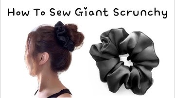 How to sew giant scrunchy