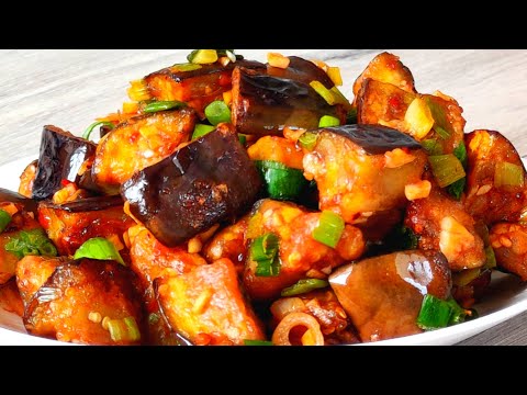 Best ever stir fried Eggplant🍆🧄| Easy Chinese Eggplant Recipe with Garlic Sauce | Garlic Brinjal