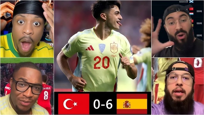 🚨😱REACTIONS: Türkiye 0-6 SPAIN (ARDA GETS HUMILIATED🤧) - YouTube
