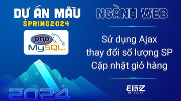 DAM SP24 - Sử dụng ajax để cập nhật số lượng cho giỏ hàng