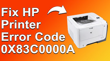 How To Fix HP Printer Error Code 0X83c0000A - Meaning, Causes, & Solutions (Solved Quickly)