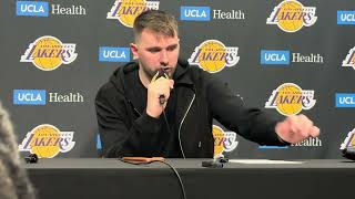 Luka Doncic On Him & Lebron James Both Having Big Nights In Lakers Win Over Grizzlies