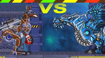 Lắp ráp robot Khủng long chiến đấu - Robot Ice Dragon VS Robot Kangaroo