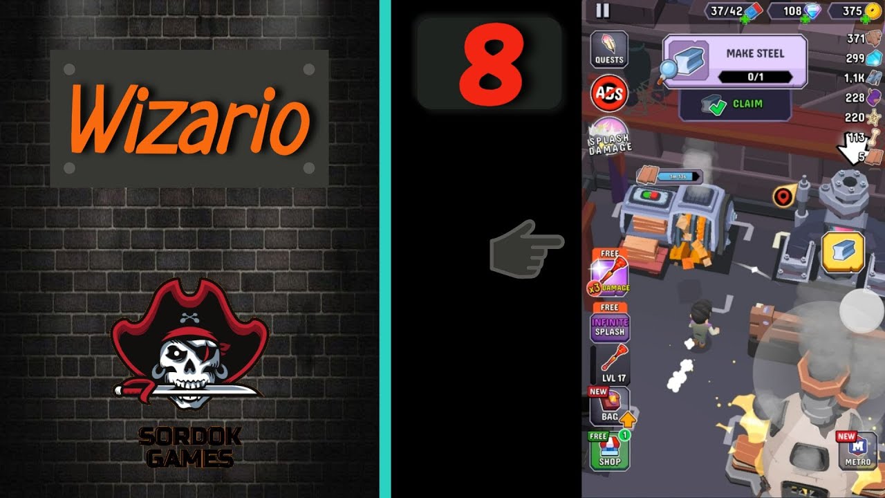 Wizario➤Часть 8. Запускаем производство стали➤Прохождение