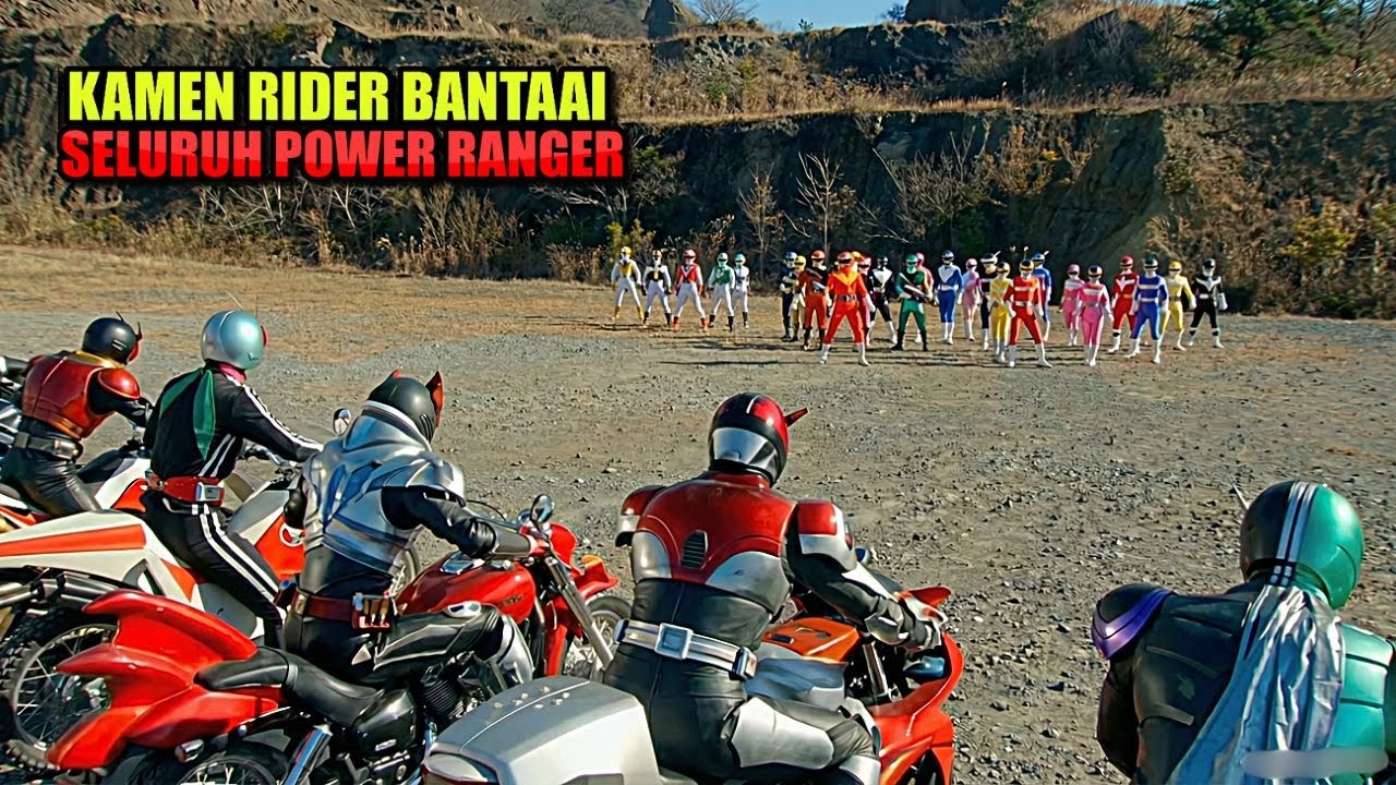 KAMEN RIDER habisi SELURUH POWER RANGER ! Alur cerita film kamen rider vs super sentai the movie