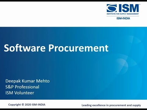 Webinar on 'Software Procurement'