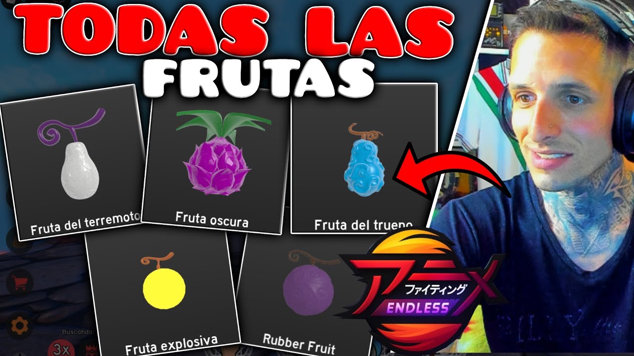 🔥TODAS LAS FRUTAS DE ANIME FIGHTING SIMULATOR ENDLESS ROBLOX (devil fruits)
