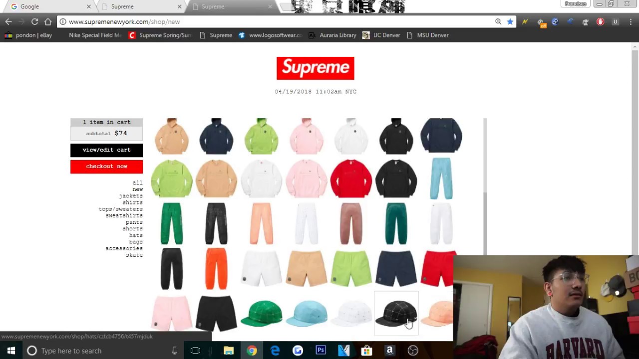 Supreme Spring Summer 18 Week 9 Manual Live Checkout! Lacoste Collaboration!