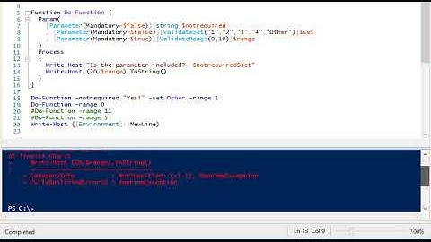 PowerShell: Validate Numerical Range