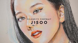 DEMO | Blackpink Jisoo | Celebrity Portrait Painting with Soft Pastel screenshot 5