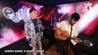 Joseph Kamel et Daisy en duo sur "Vieux" dans l'Europe 2 Lab - Europe 2